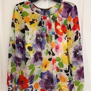 Lauren Ralph Lauren Multicolor Floral Blouse